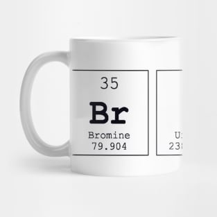 Bruh Periodic Table Science Print Mug